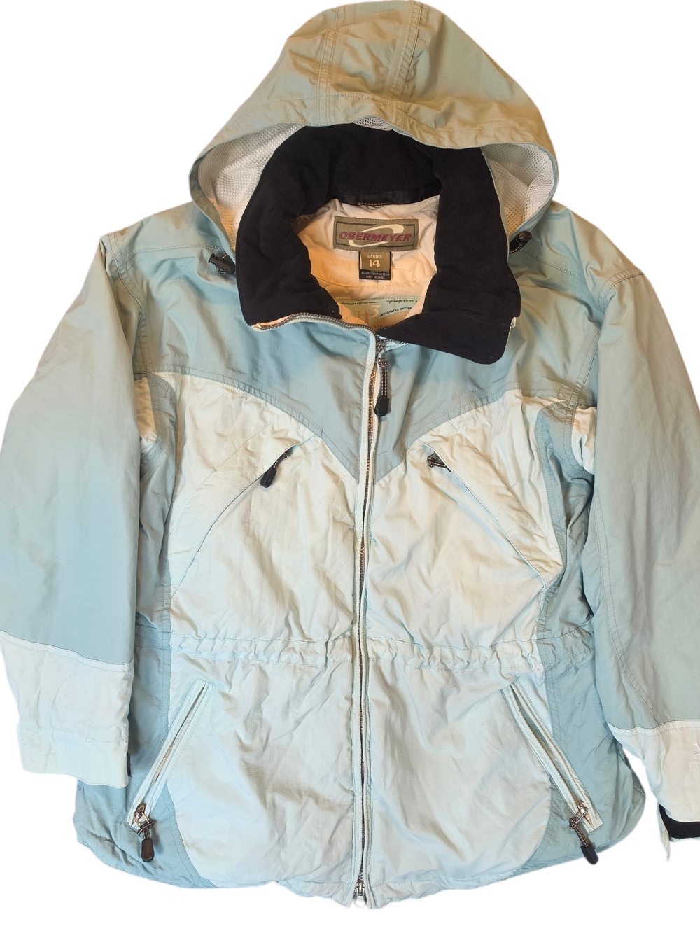 Obermeyer Vintage Alt 3 HydroBlock Ski Jacket Pastel Colorblock Women’s 14